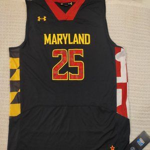 Under Armour University of Maryland Terrapins Basketball Jersey 2010 NWT Men' SM